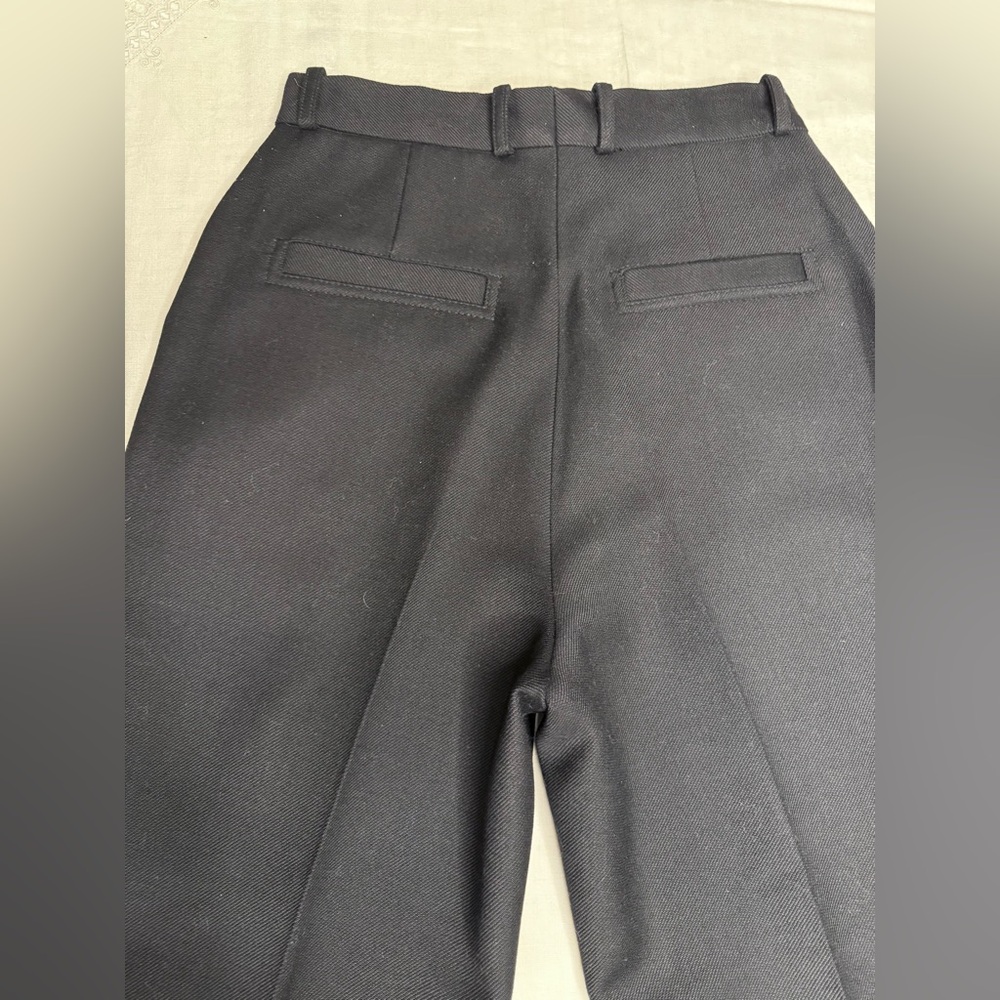 Sandro Paris Elegant Black Women's Pantsuit wool/ acrylic blend size40 - Picture 12 of 13